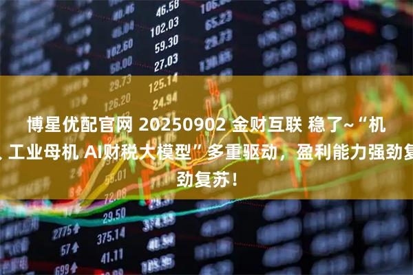 博星优配官网 20250902 金财互联 稳了~“机器人 工业母机 AI财税大模型”多重驱动，盈利能力强劲复苏！