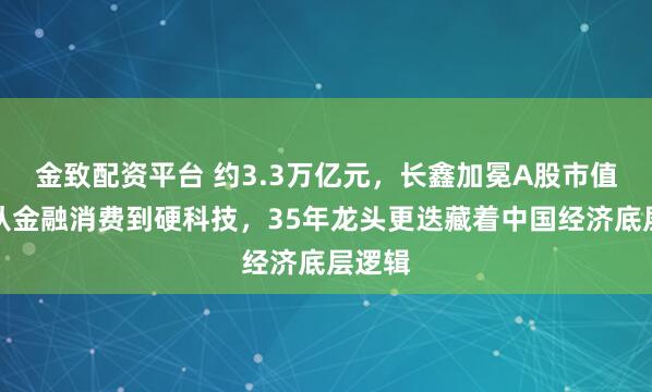 金致配资平台 约3.3万亿元，长鑫加冕A股市值王！从金融消费到硬科技，35年龙头更迭藏着中国经济底层逻辑